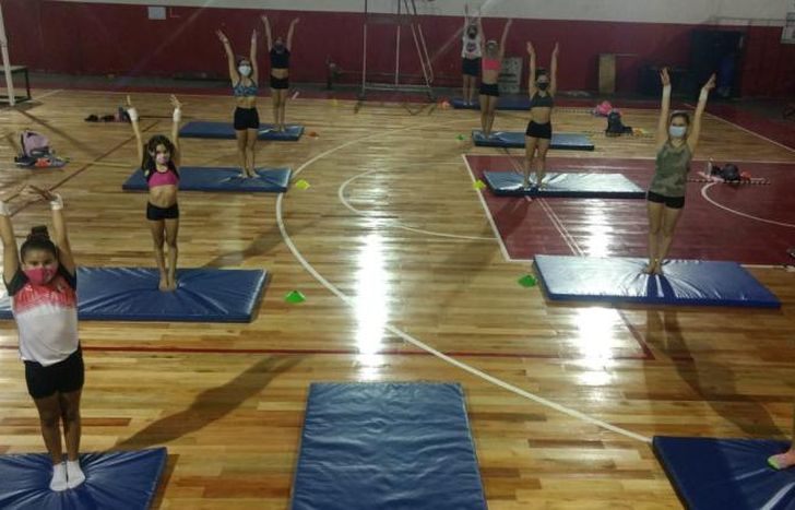 La Gimnasia Artística retomó la actividad en el club.