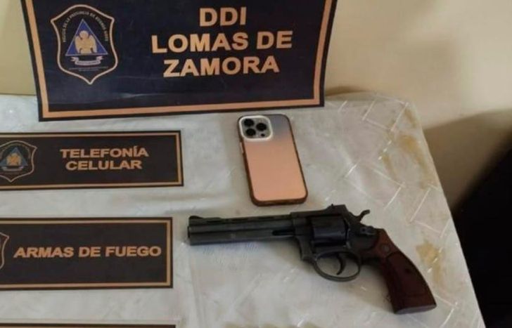 El arma incautada por la Policía.