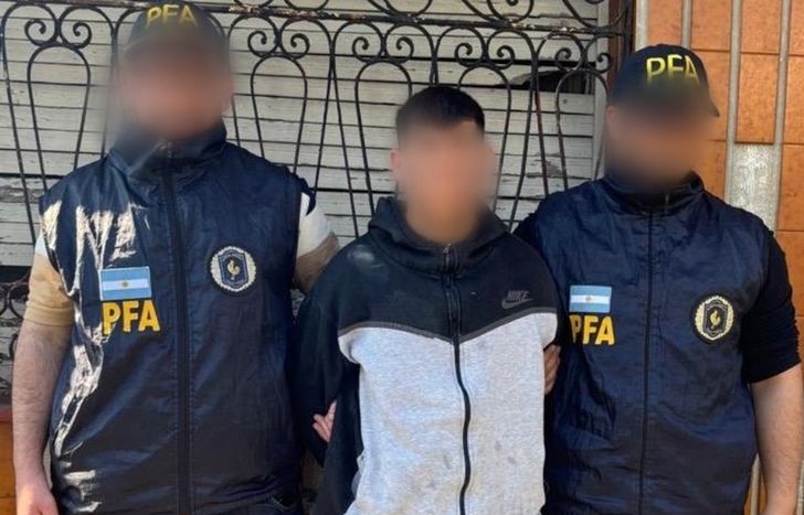El momento de la detención.