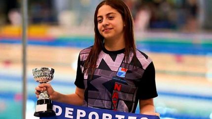 Sabina tiene 14 y un gran futuro en la natación.