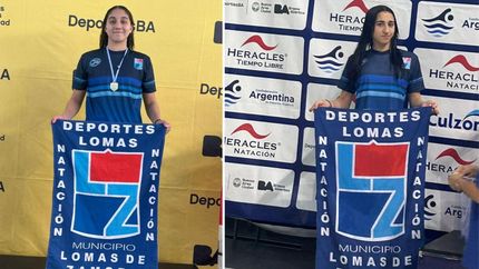Carolina y Sofía se apoyan mutuamente para alcanzar sus objetivos en la natación.