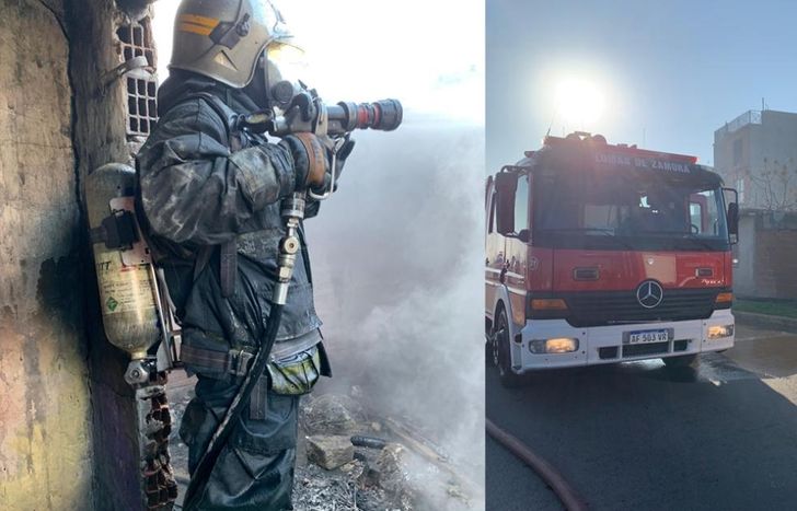 Los Bomberos de Lomas intervinieron en el lugar.
