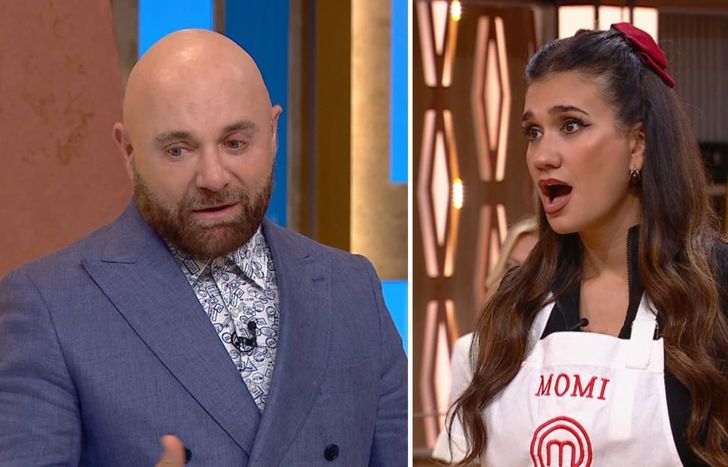 Germán Martitegui y Momi Giardina, en MasterChef Celebrity.