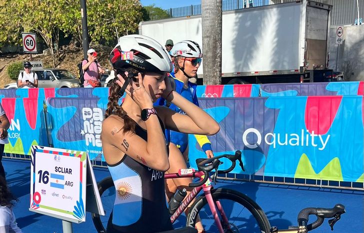 Emma Scliar, una atleta de Lomas de Zamora entre las mejores en triatlón.