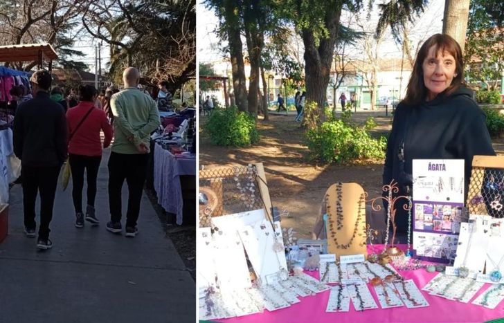 Las ferias de Temperley Tiene Memoria suelen realizarse semanalmente en la Plaza Colón.