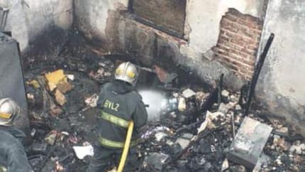 El incendio ocurrió en Necol y Larrazábal.