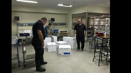 los respiradores ya están en el hospital, gracias a los bomberos.
