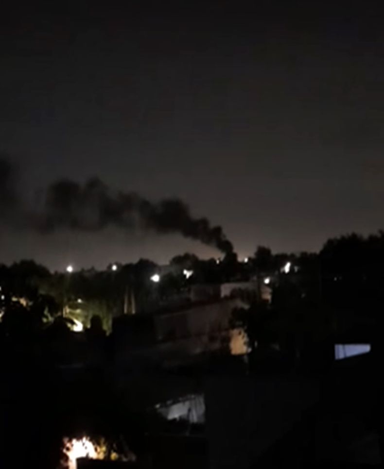 El incendio pudo verse desde distintas partes de Lomas de Zamora.