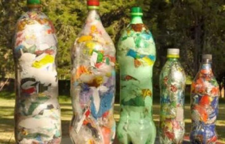 lograron juntar más de 3 mil botellas con material en desuso.