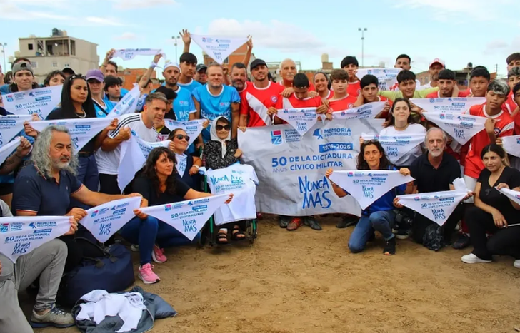 Fiorito: homenajearon a los 30.000 desaparecidos en el potrero de Maradona.