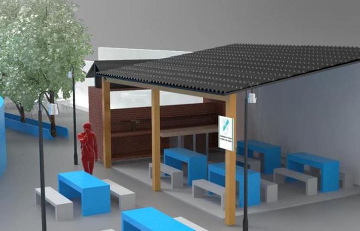 Así lucirá el nuevo sector de parrilla.