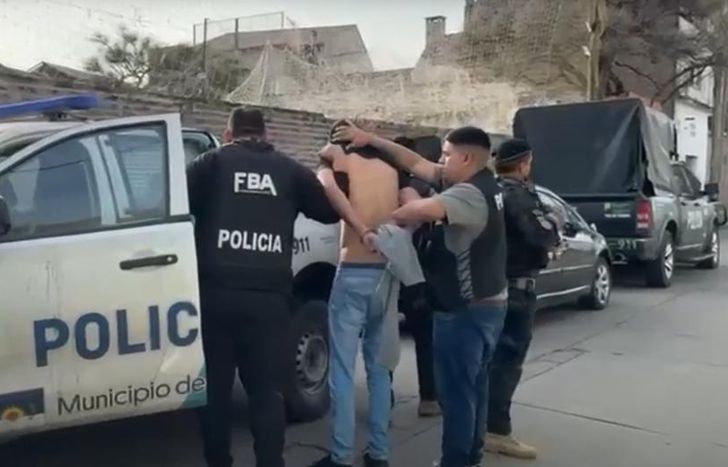 El momento de la detención.