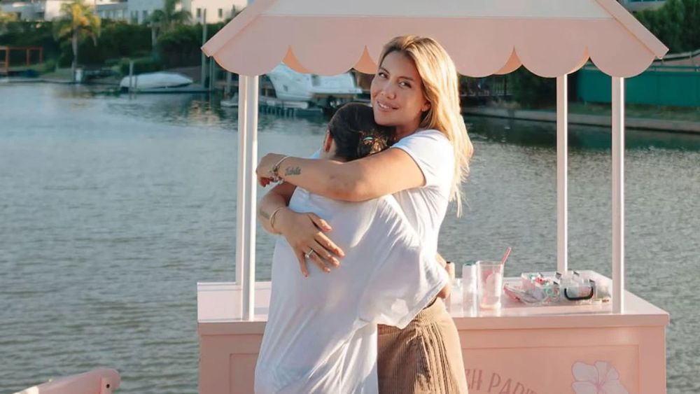 Wanda Nara y su hija Francesca.&nbsp;