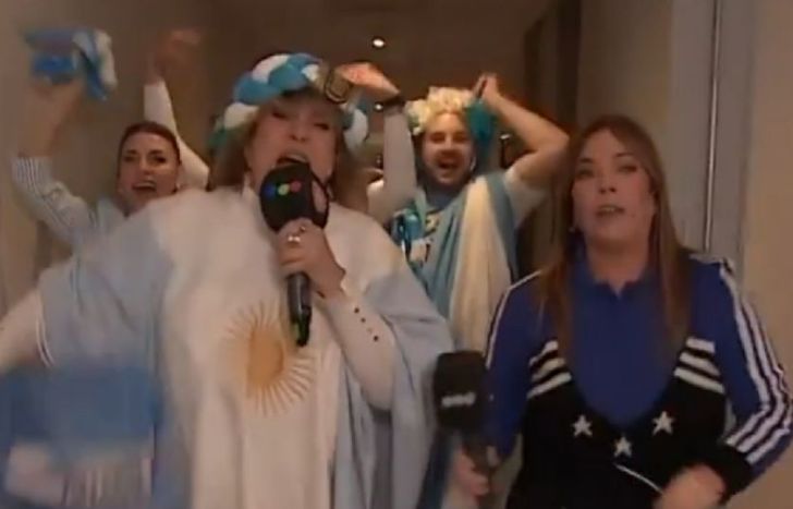Georgina Barbarossa, al piso.&nbsp;