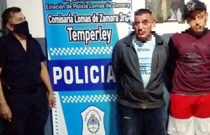 Los atraparon los efectivos de la Comisaría de Temperley.