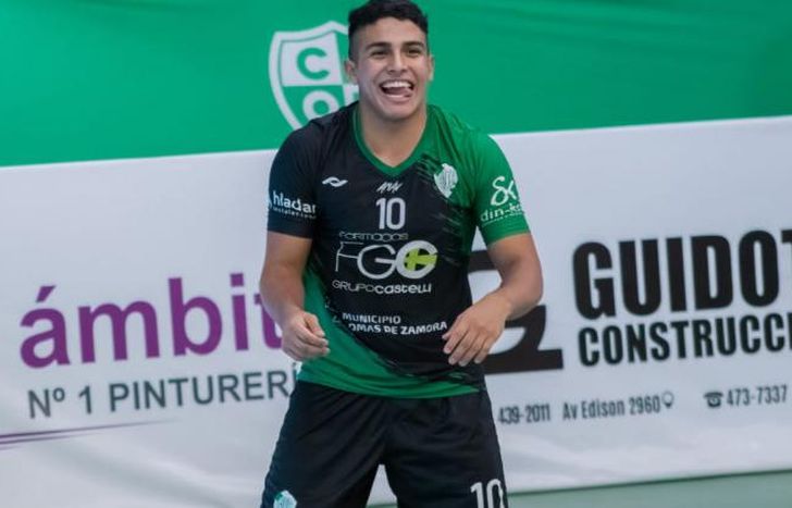 Lucas Herrera tuvo su debut en la elite del vóley argentino.