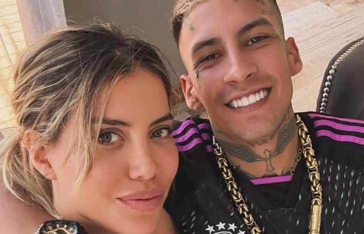 Wanda Nara y L-Gante, juntos.