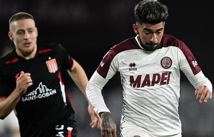 Moreno convirtió uno de los goles de Lanús ante Estudiantes.