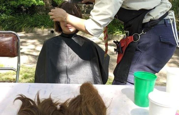 El Grupo Scout recibe mechones de pelo durante todo el año.