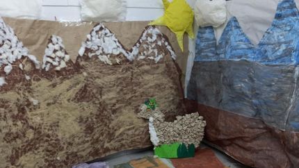 Las escenografías en tamaño real.