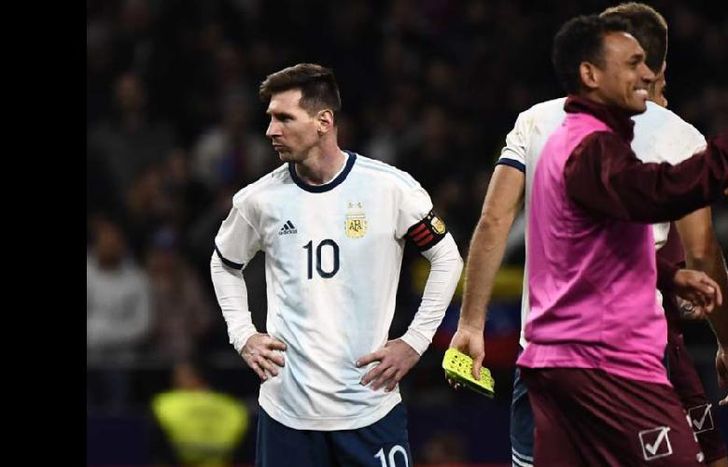 Messi jugó los 90 minutos en la derrota ante Venezuela.