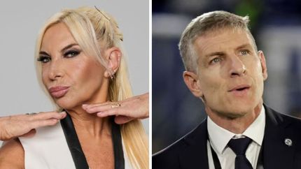 Yanina Zilli y Martín Palermo.&nbsp;