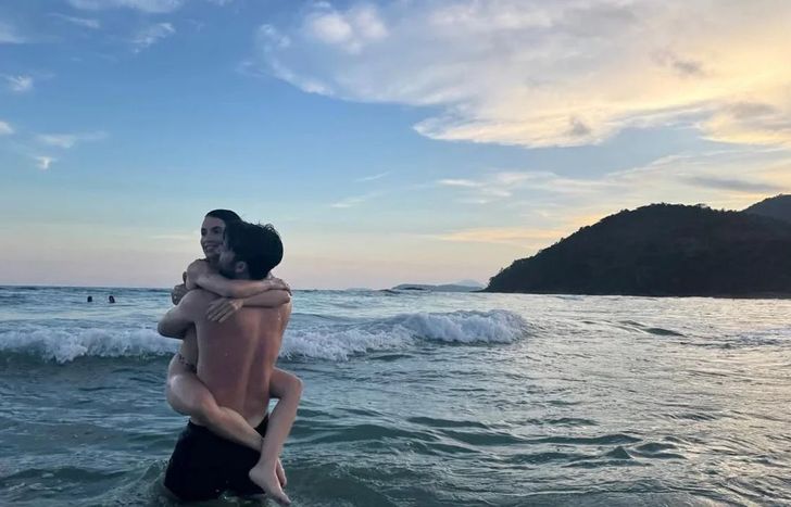 Lali Espósito y Pedro Rosemblat, en Brasil.&nbsp;