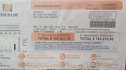 Hugo solía pagar entre $2.500 y $3.000 mensuales.