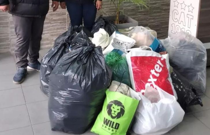 Se llevaron bolsas con ropa de abrigo que se juntaron desde el 1° de junio.