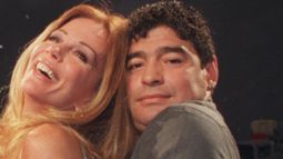 Graciela Alfano y Diego Maradona.