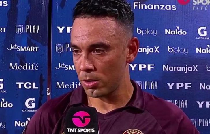 Nery Domínguez expresó su bronca por la derrota de Lanús ante Newells.