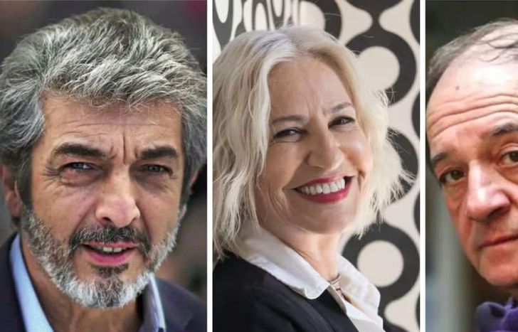 Mercedes Morán entre Ricardo Darín y Julio Chávez.