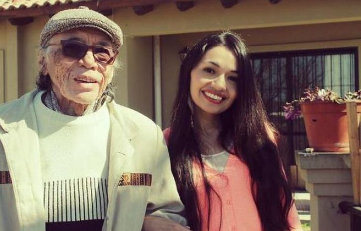 Daniel Toro y su hija menor.