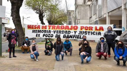La foto simbólica de los militantes después de la jornada.