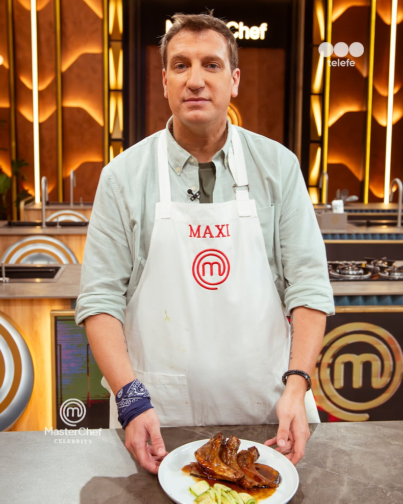 Maxi López volvió a MasterChef Celebrity y se picanteó con Wanda Nara. 