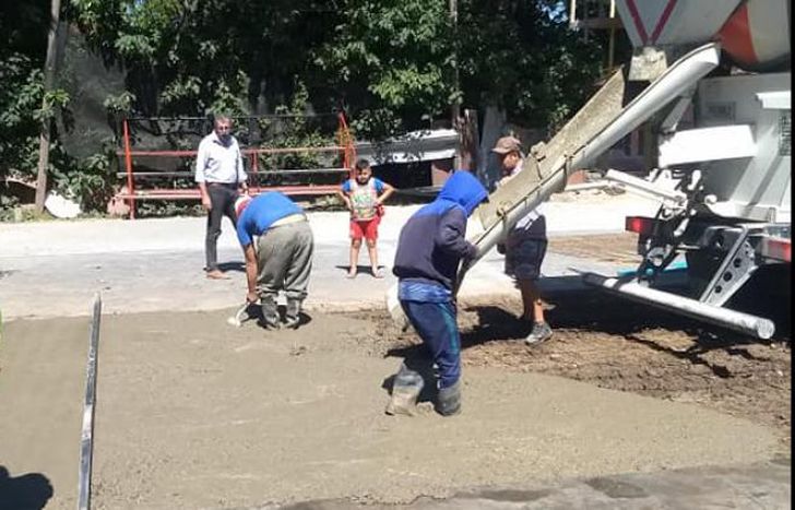 Las obras comenzaron unos días atrás y avanzan a paso firme.