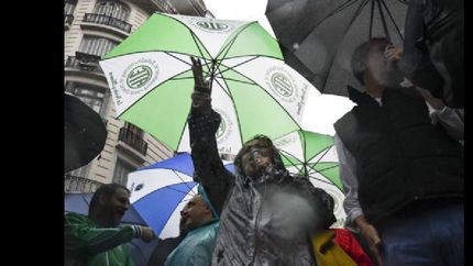 hubo protestas y el centro fue un caos