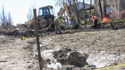 Las cuadrillas avanzan con los trabajos en Fiorito.