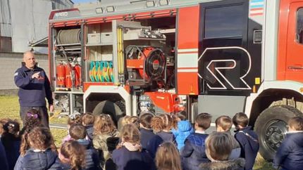 Participaron unos 80 chicos del nivel inicial.