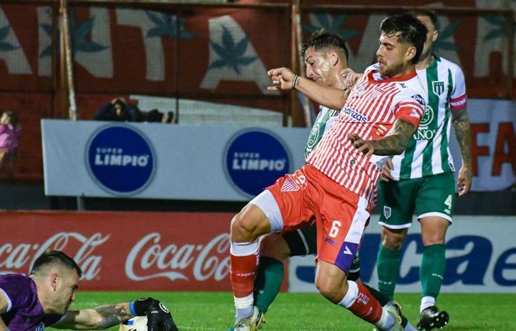 Riquelme en su último partido en Los Andes.