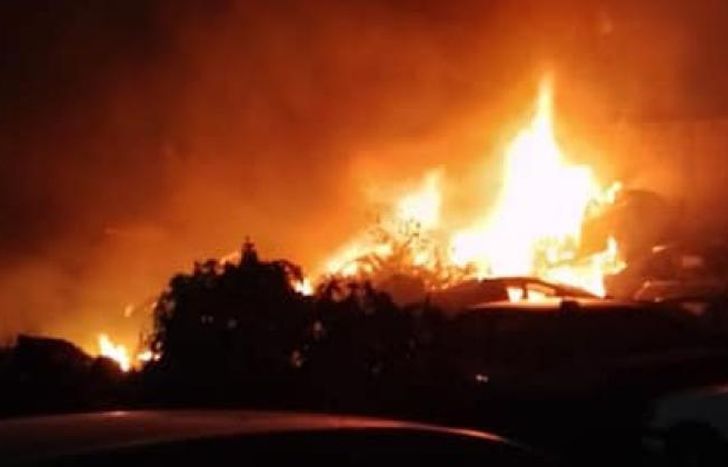 El hecho fue esta madrugada.