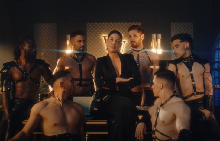 Una escena del video de Wanda Nara.