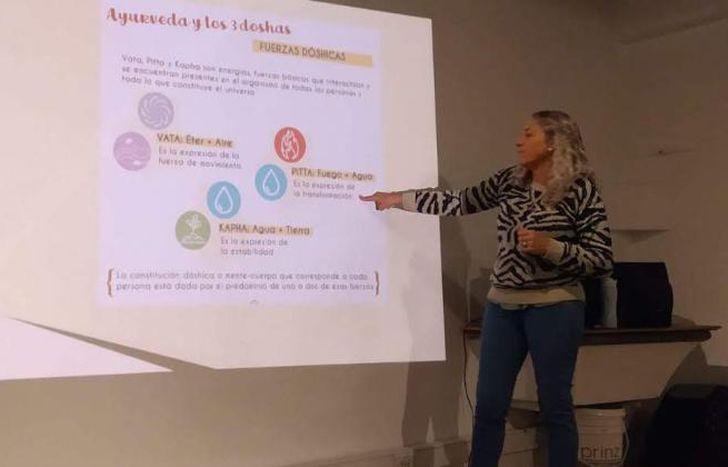 En uno de los talleres presenciales.