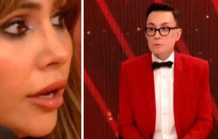 Fuerte pelea entre Romina Uhrig y Marcelo Polino en el Bailando 2023.