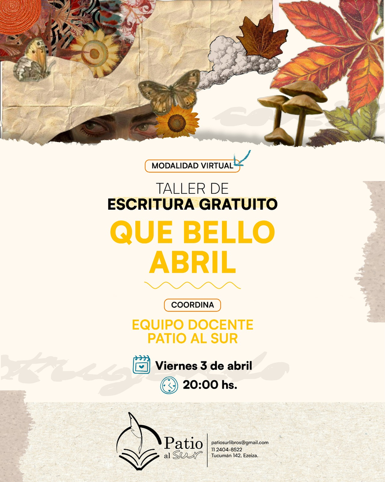 Nuevo taller de Patio al Sur. 