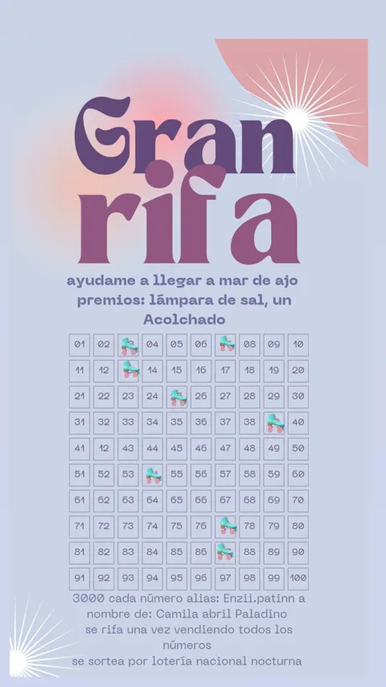Se sortea una vez vendido todos los números. 