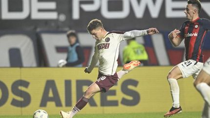 Su debut frente a San Lorenzo.
