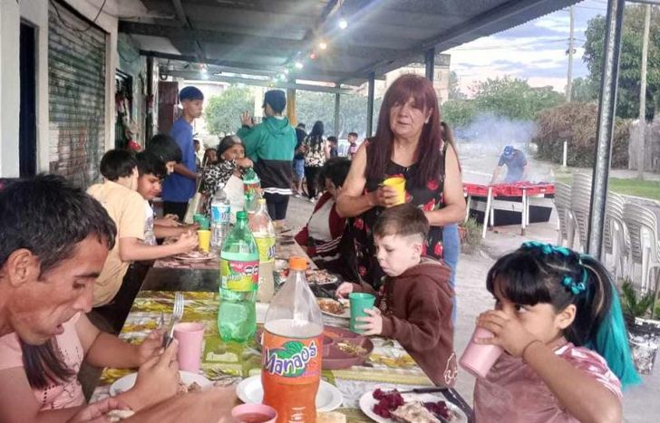 Pasaron de entre 70 a 80 niños y adultos durante el festejo de Nochebuena.