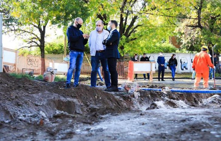 Insaurralde supervisó los trabajos.