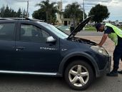 La camioneta robada en Lomas de Zamora.